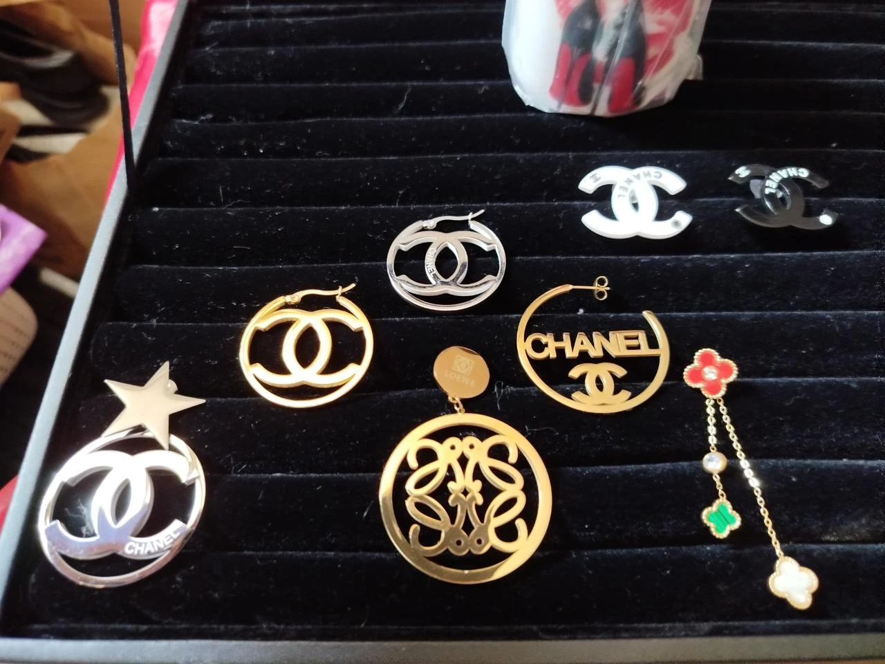 Boucles d'oreilles acier
